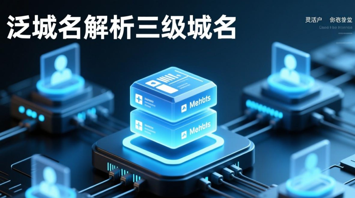 泛域名解析中，三级域名的具体作用与操作步骤是怎样的？