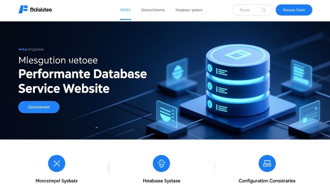 高性能数据库配置，服务网站还需满足哪些关键要素？