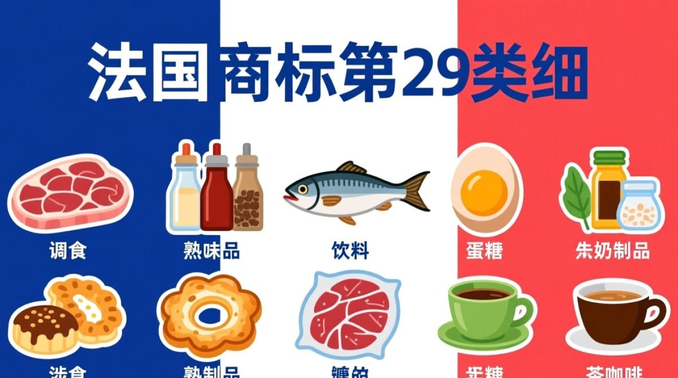 法国商标第29大类具体包含哪些明细？详细清单及解释是？