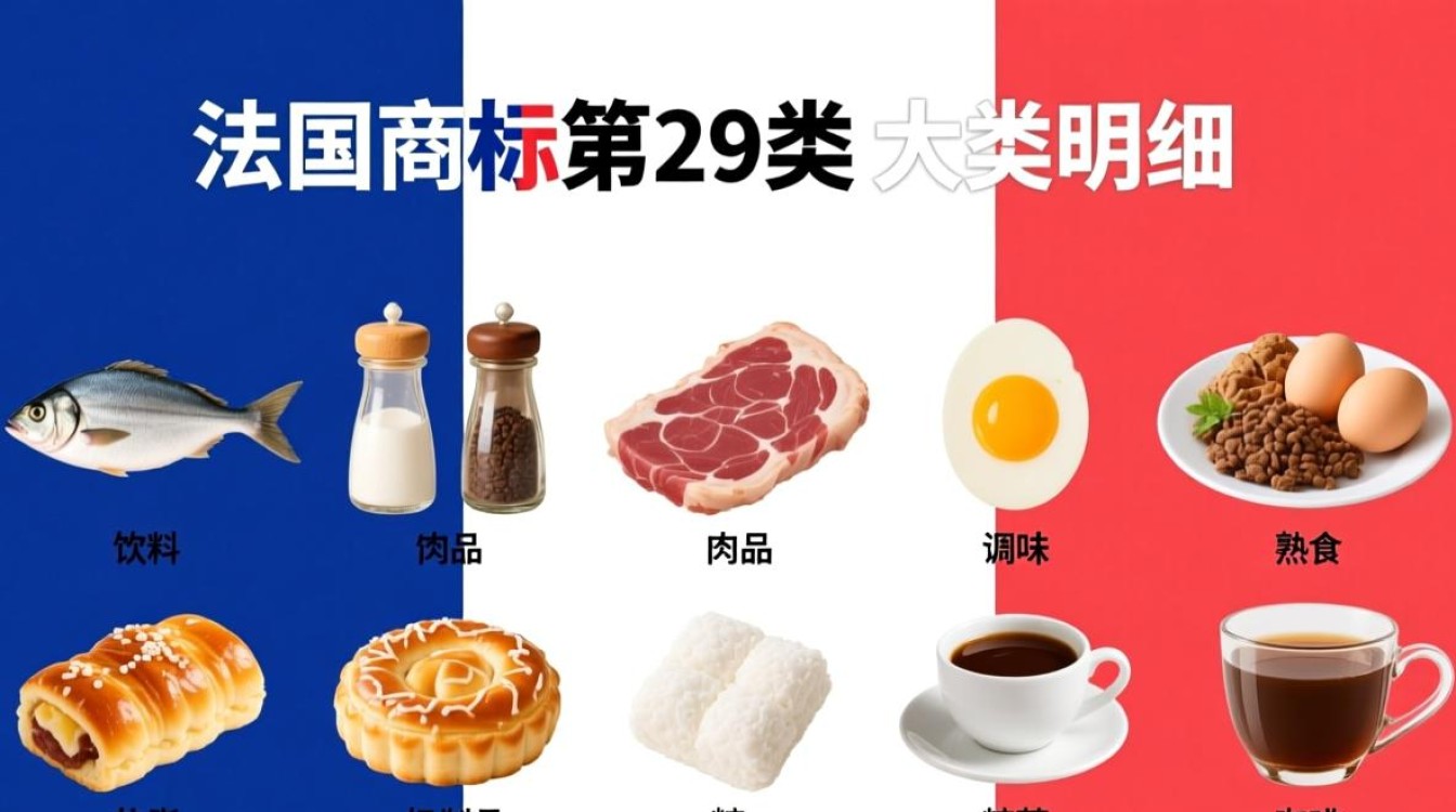 法国商标第29大类具体包含哪些明细？详细清单及解释是？