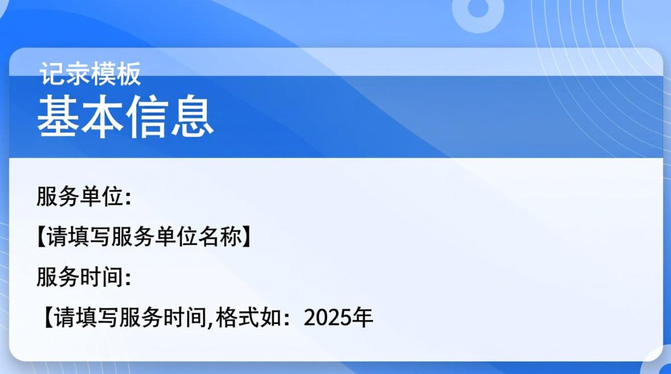 服务日志模版中包含哪些关键要素？如何有效应用？
