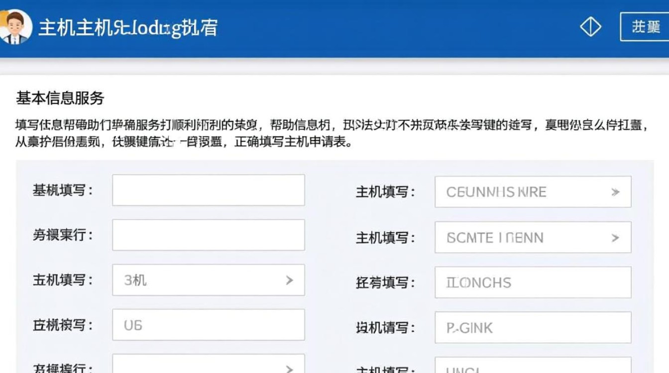 如何在服务申请中准确填写主机信息指南？