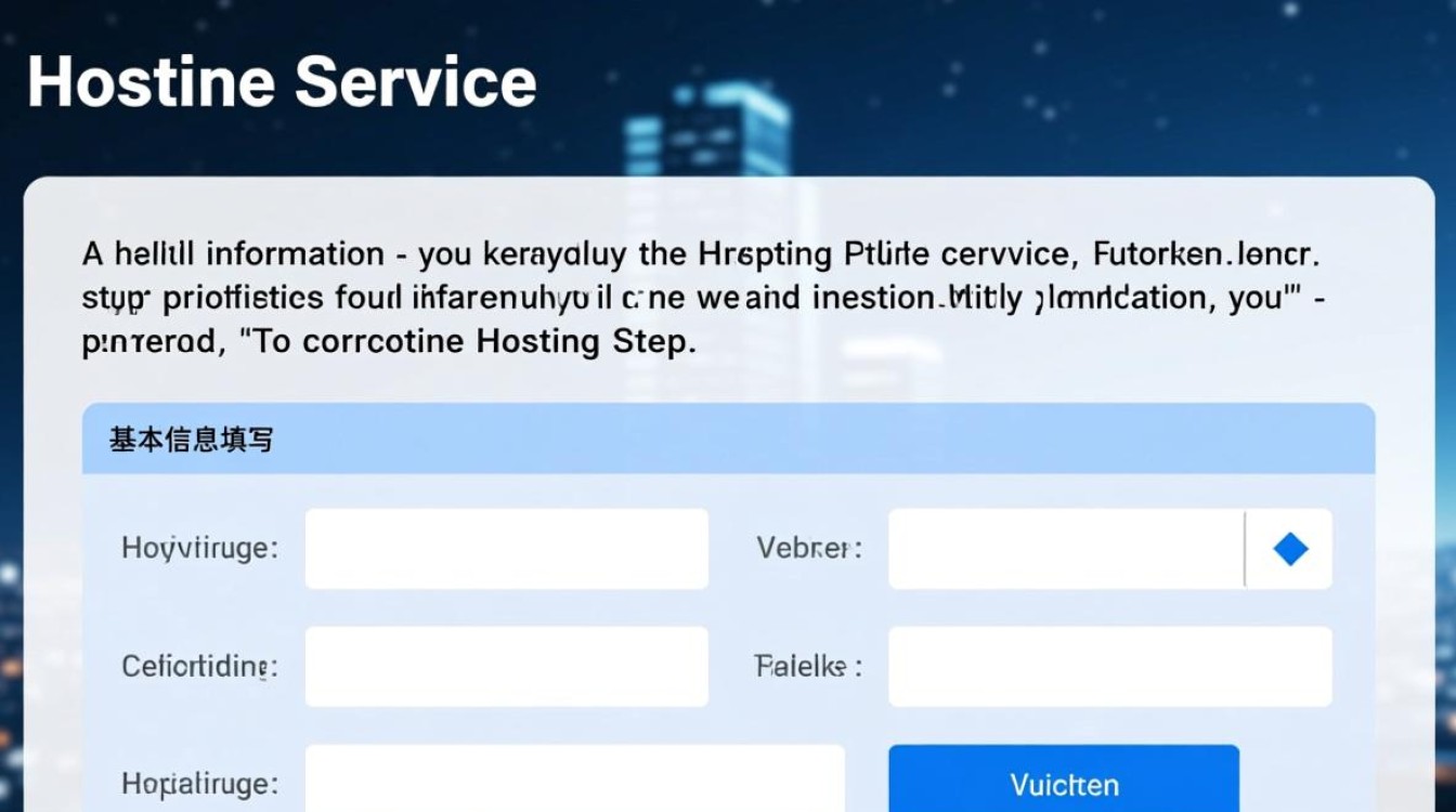 如何在服务申请中准确填写主机信息指南？