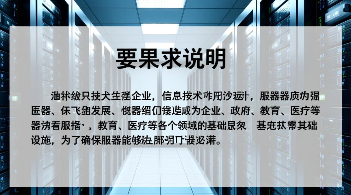服务器需求说明中未提及的关键点有哪些？详细需求分析揭秘