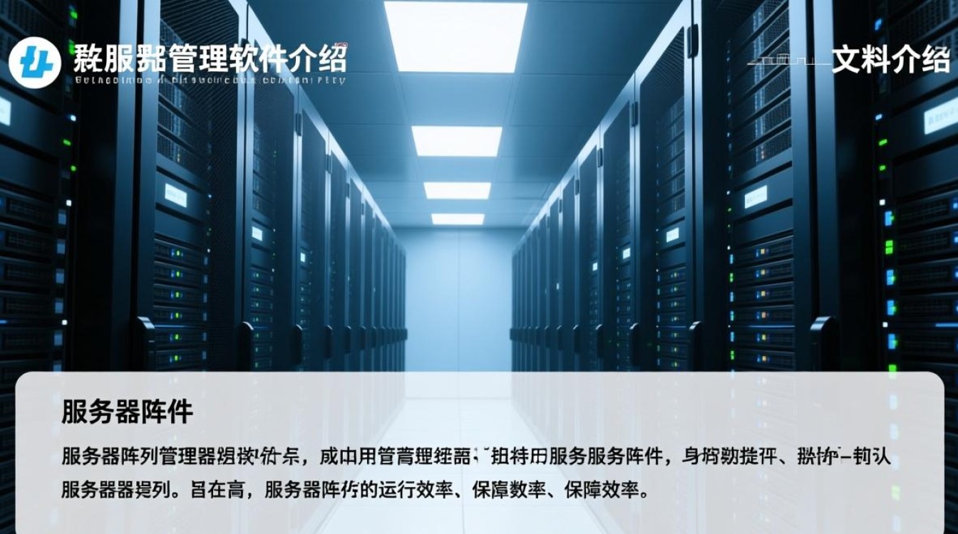 服务器阵列管理软件文档，涵盖哪些管理功能与操作指南？