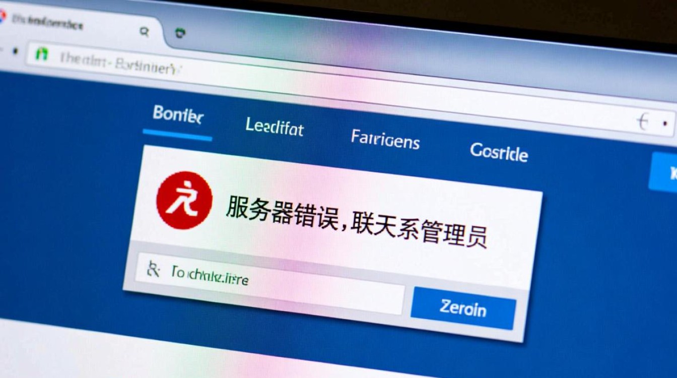 服务器错误提示请联系管理员究竟暗示了哪些潜在问题？