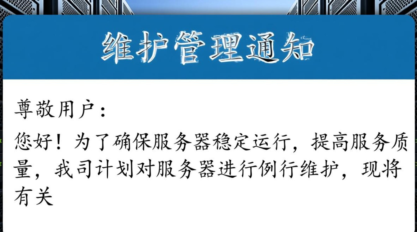 服务器维护管理通知中，具体维护时间及影响范围未明确，请问何时恢复服务？