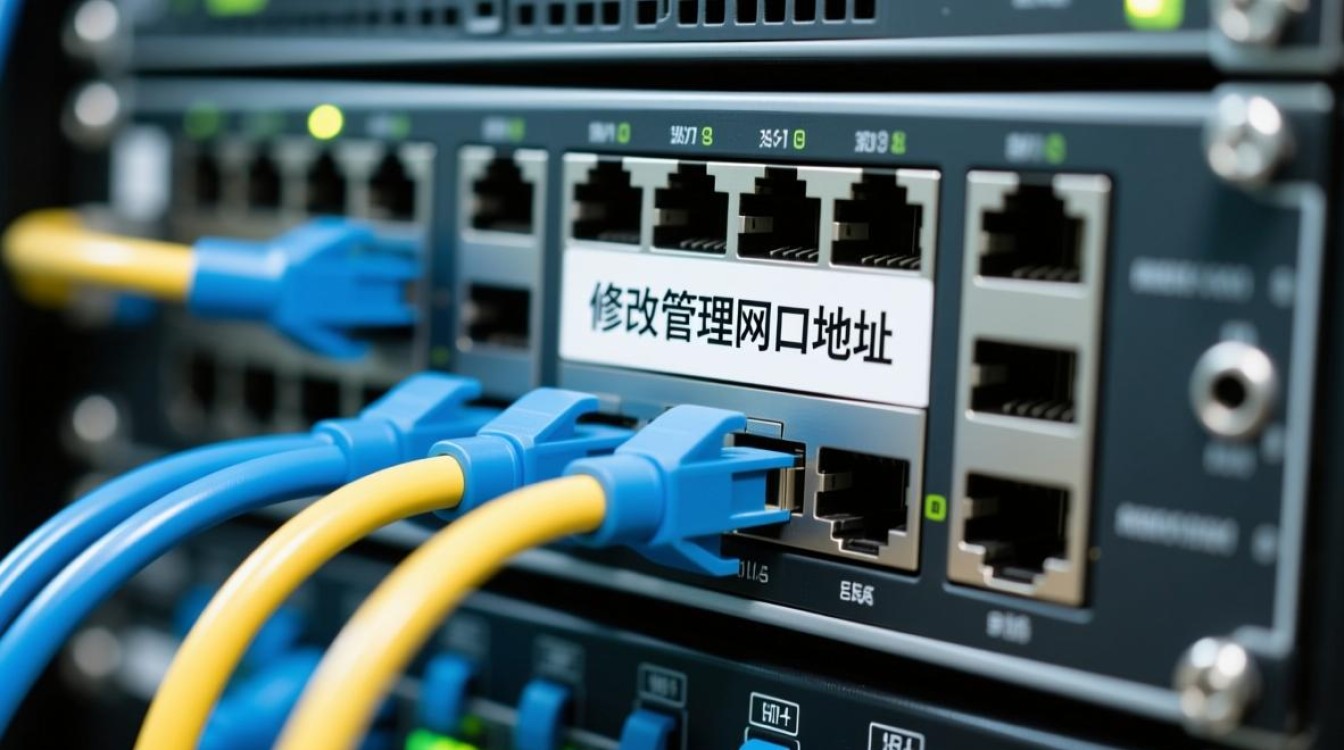 服务器维护时如何安全修改管理网口地址，避免网络中断？