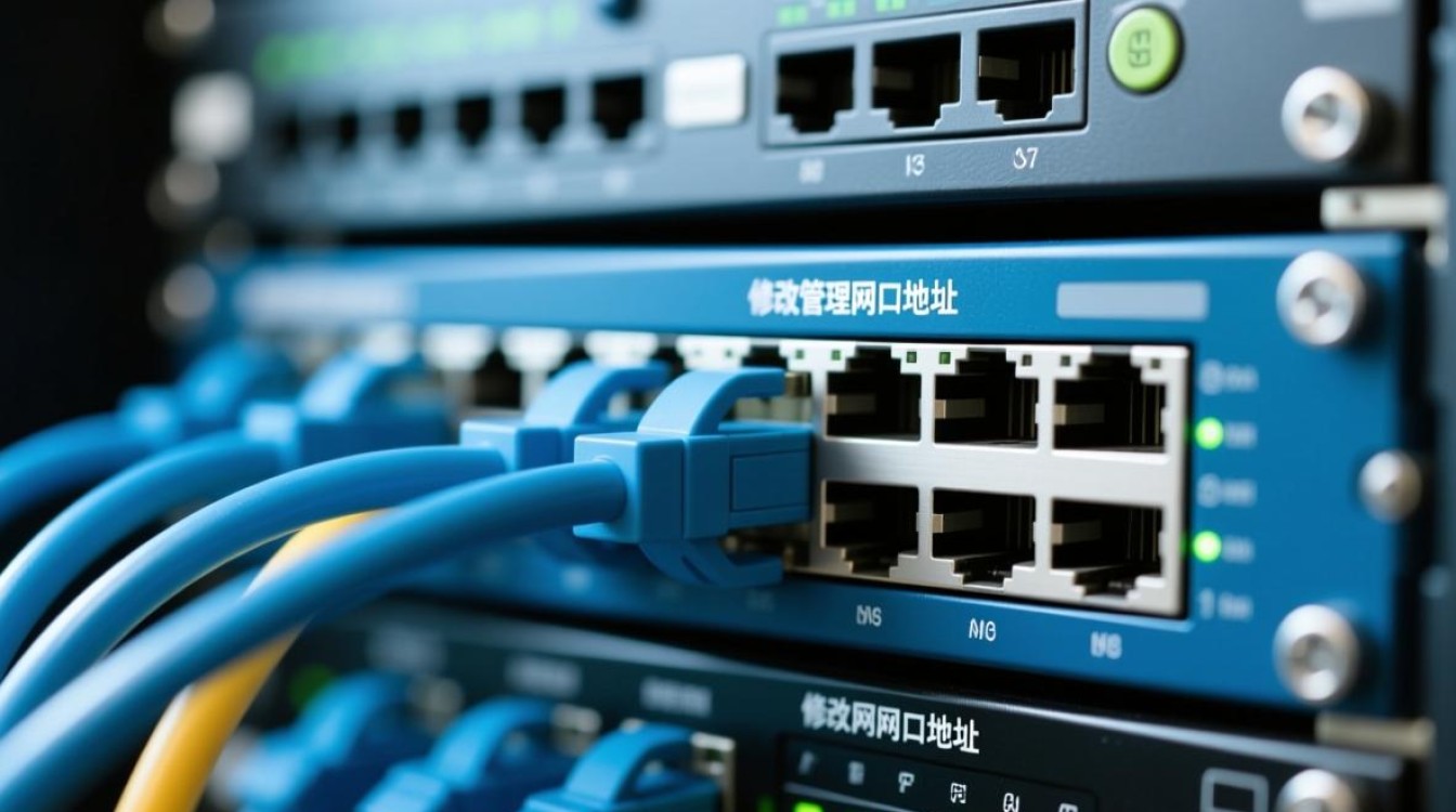 服务器维护时如何安全修改管理网口地址，避免网络中断？