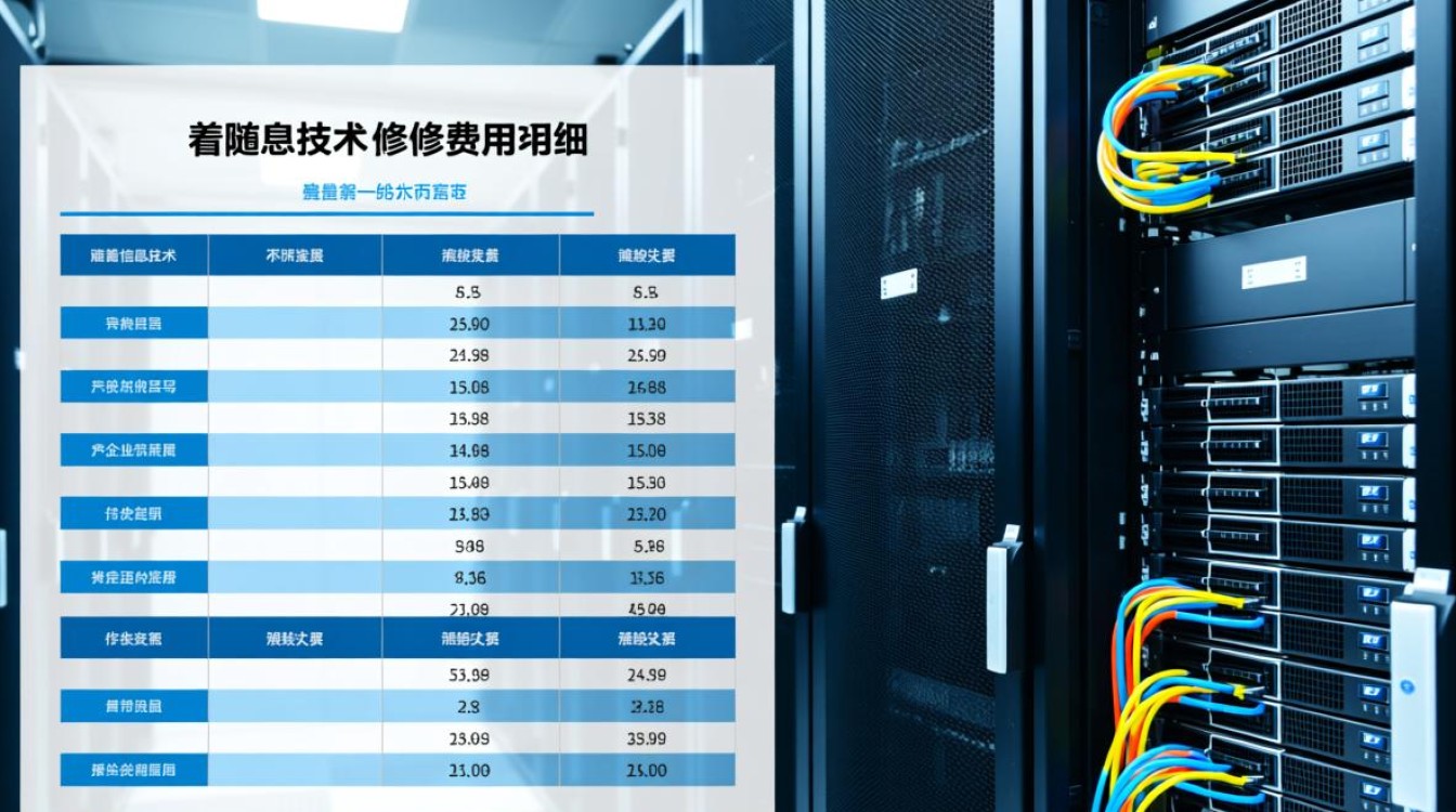 服务器维修费用明细表包含哪些项目？维修费用如何分配？