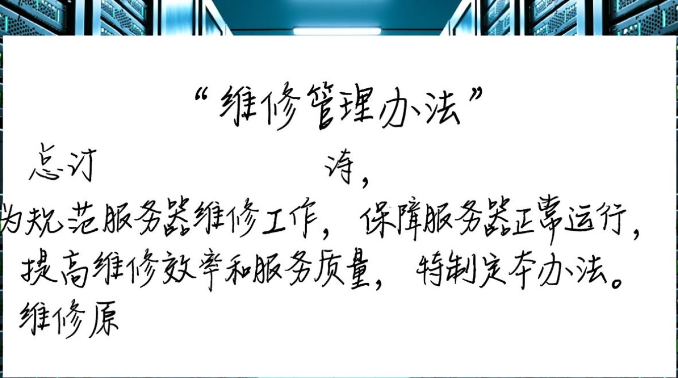 服务器维修管理办法