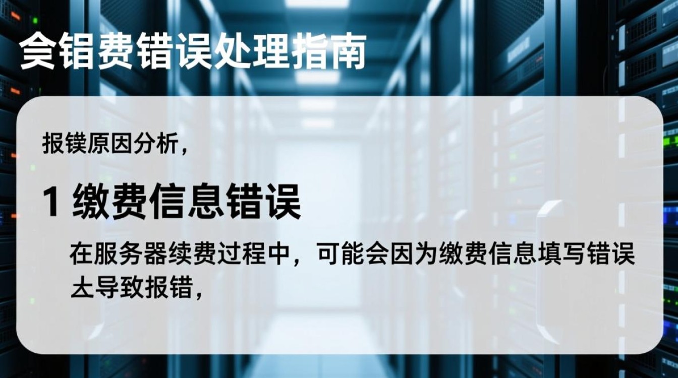 服务器续费报错?是操作失误还是系统故障?揭秘续费难题! 服务器续费报错?是操作失误还是系统故障?揭秘续费难题!