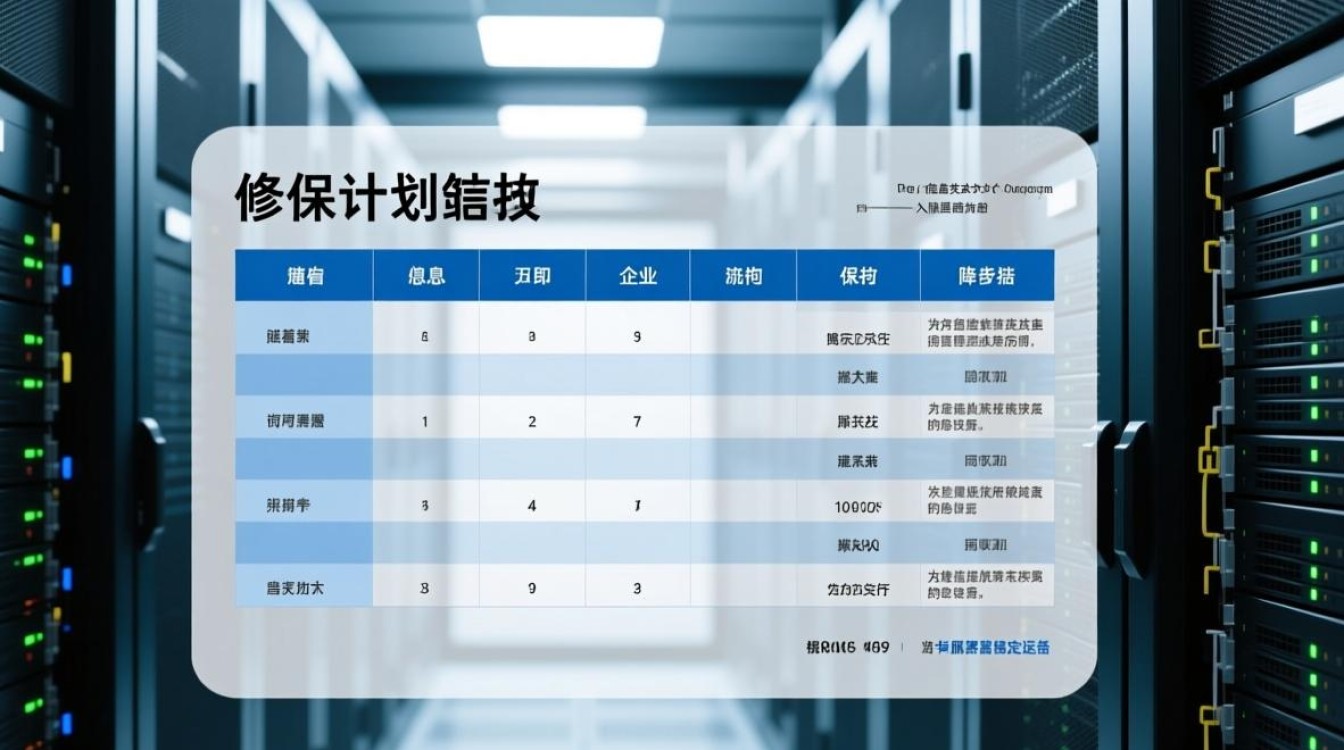 服务器维保计划表如何制定最有效的维护策略？30字疑问长尾标题