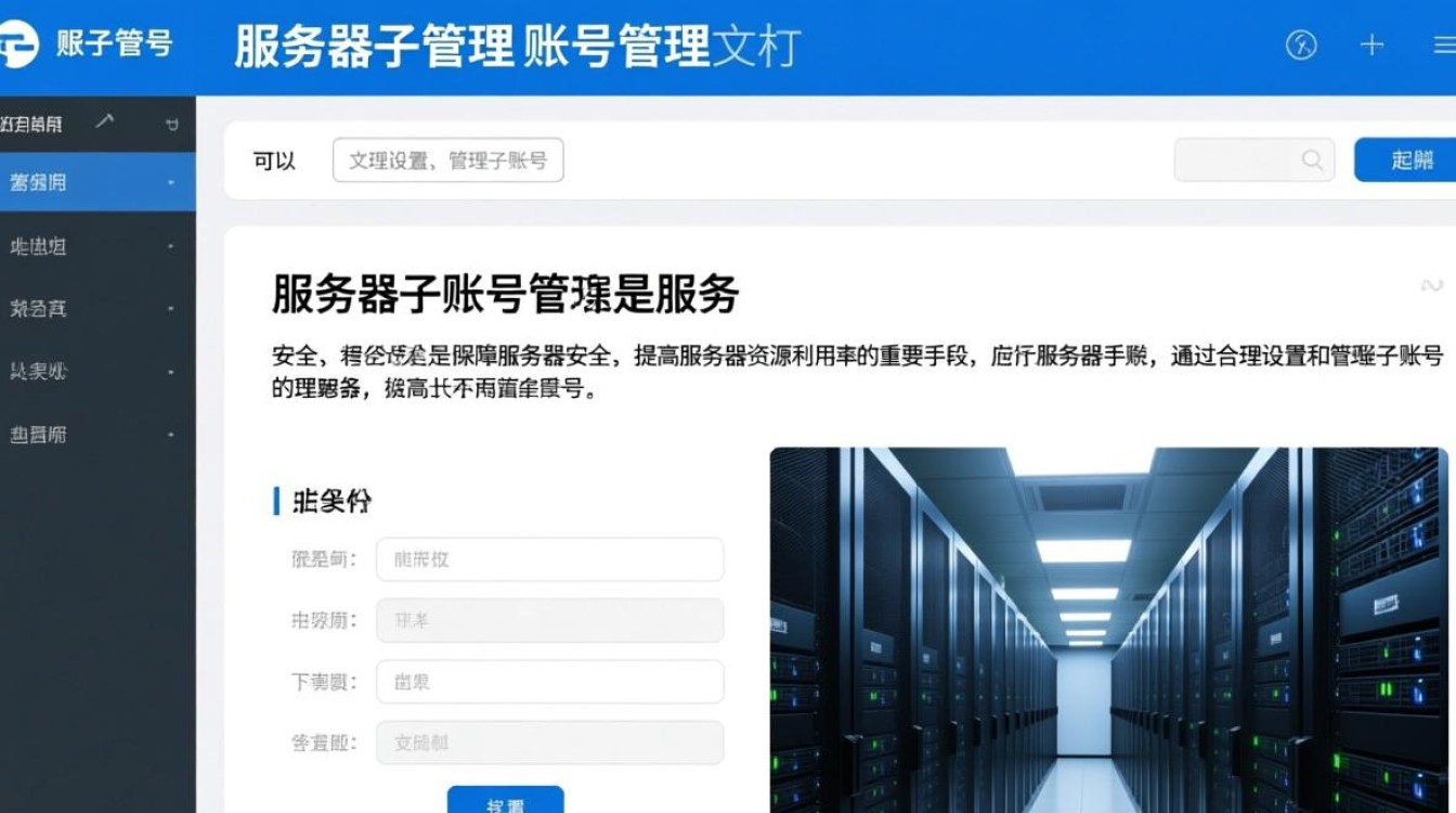 服务器子帐号管理文档，详细内容解析与疑问解答