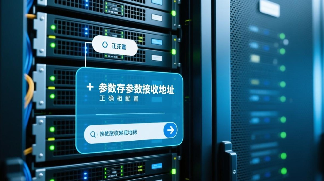 如何正确设置服务器参数接收地址，避免配置错误问题？