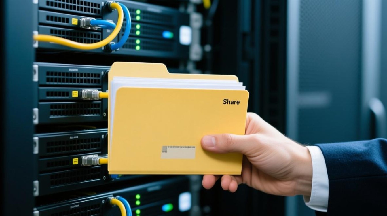 服务器若设置共享文件夹，其安全性及管理策略如何确保？