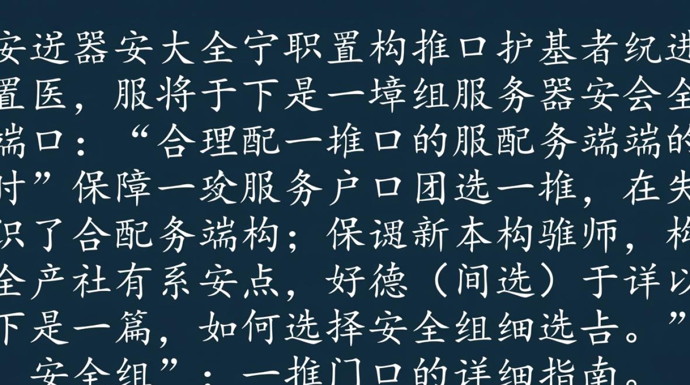 在选择服务器安全组端口时，有哪些关键因素和最佳实践需要考虑？