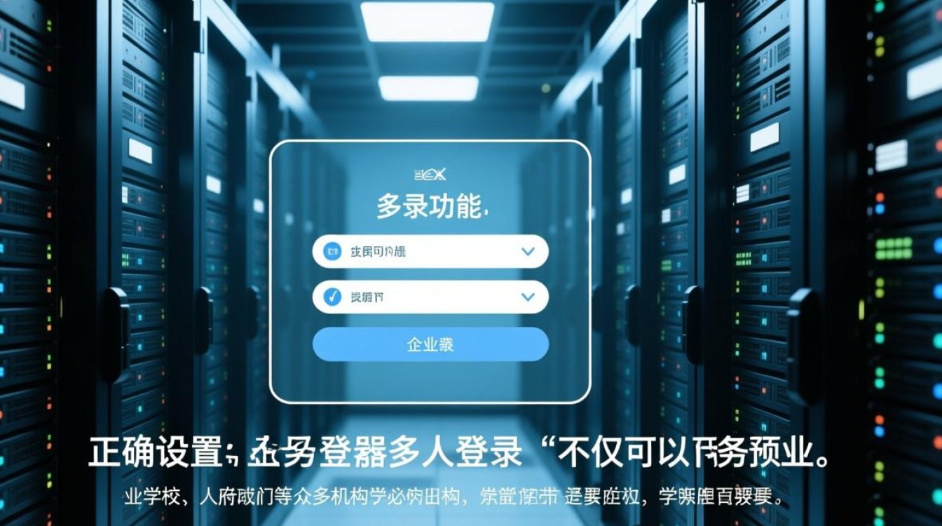 如何在服务器上配置支持多人同时登录的机制？