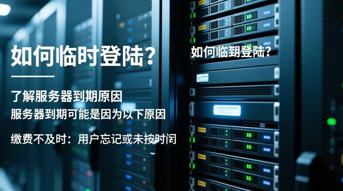 服务器到期后如何临时获取登录权限以访问服务？