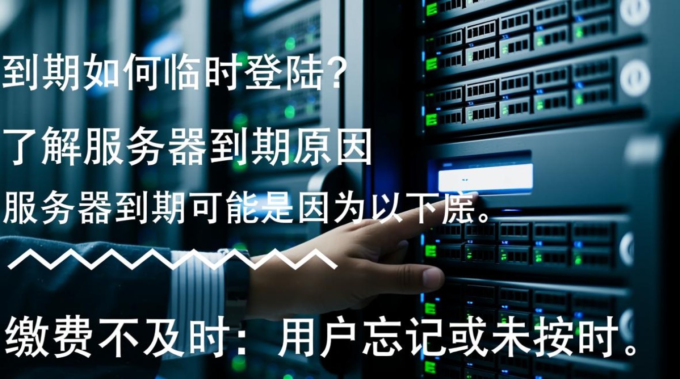 服务器到期后如何临时获取登录权限以访问服务？