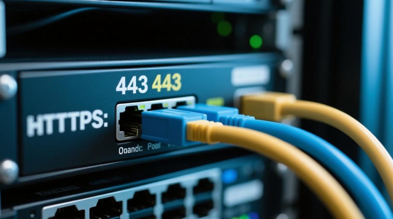 在服务器上成功添加443端口的具体步骤是什么？