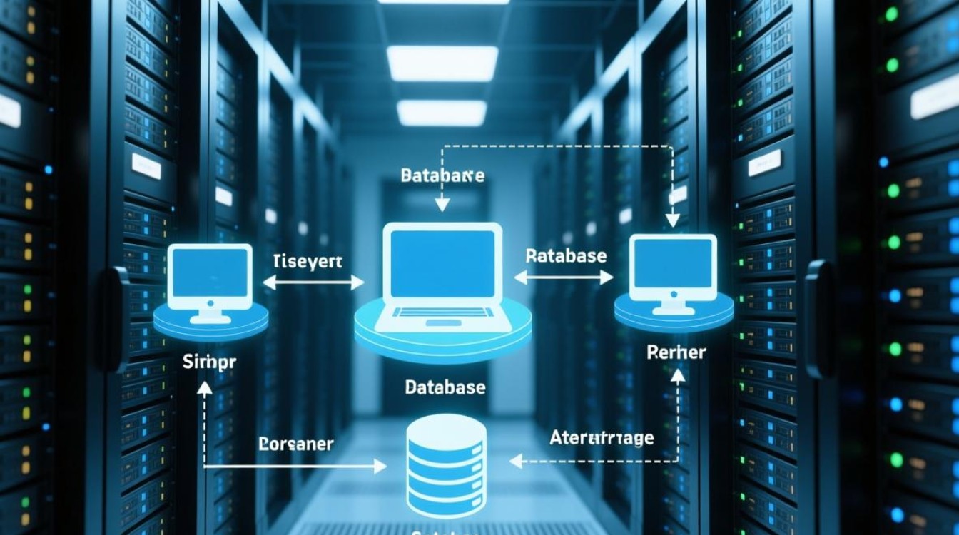 服务器与数据库交互流程是怎样的？请详细解释其操作步骤。