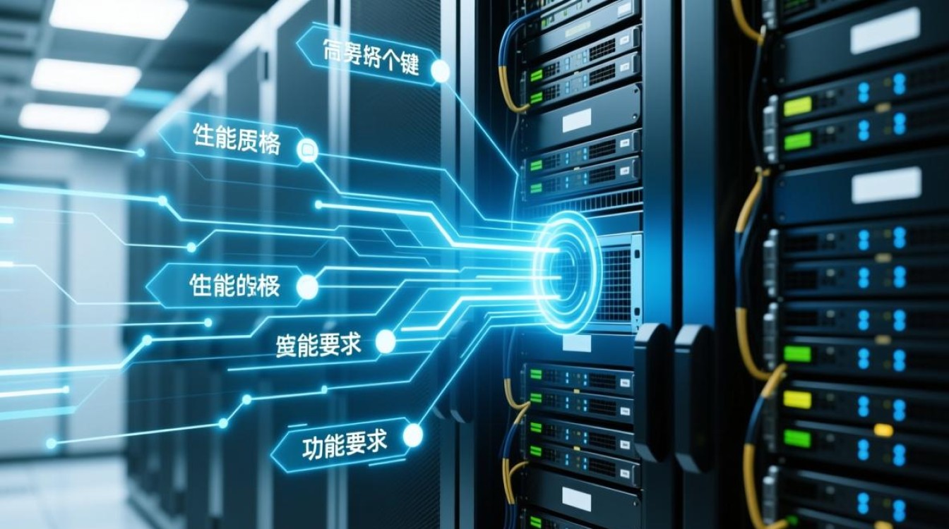 服务器功能要求中，有哪些关键性能指标是必须满足的？