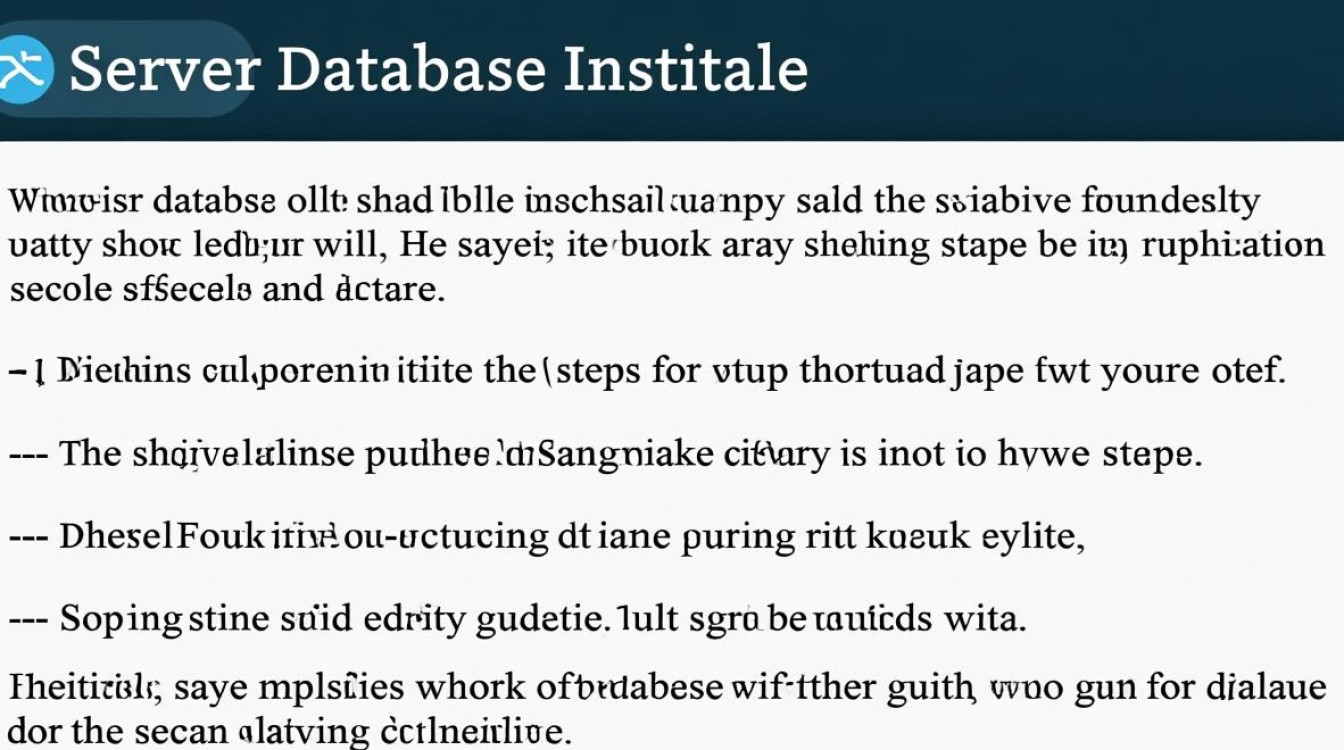 如何高效构建服务器上的数据库实例？步骤详解与技巧分享！