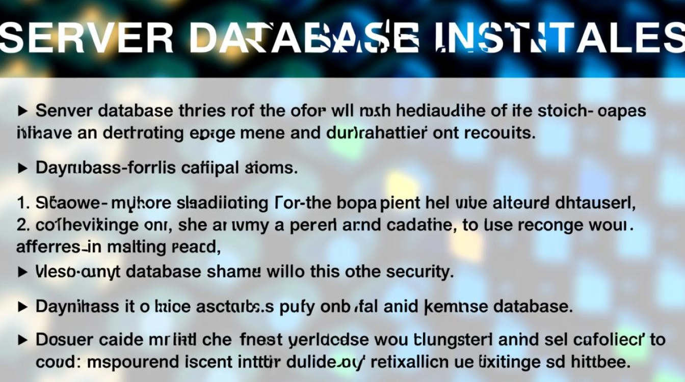如何高效构建服务器上的数据库实例？步骤详解与技巧分享！