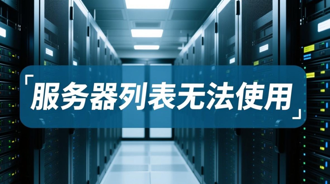为何我的服务器列表突然无法使用?技术故障还是其他原因? 为何我的服务器列表突然无法使用?技术故障还是其他原因?