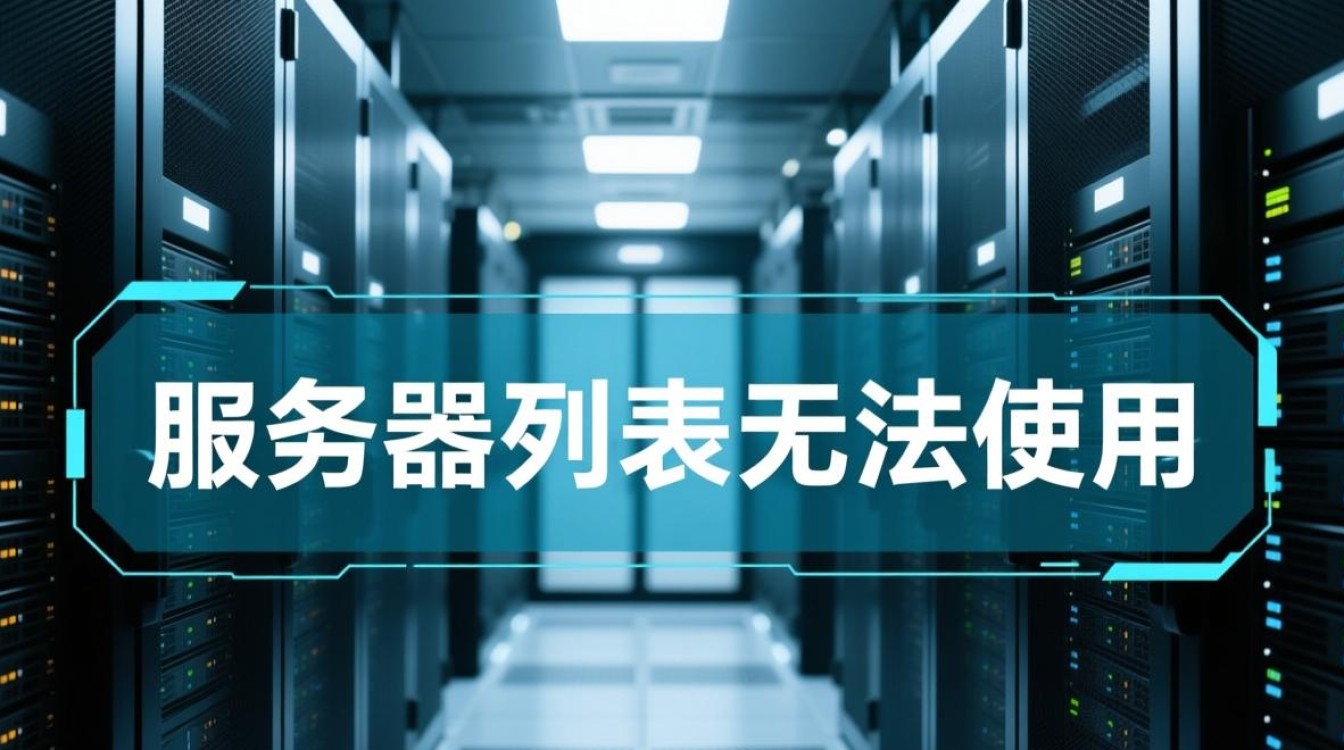 为何我的服务器列表突然无法使用?技术故障还是其他原因? 为何我的服务器列表突然无法使用?技术故障还是其他原因?
