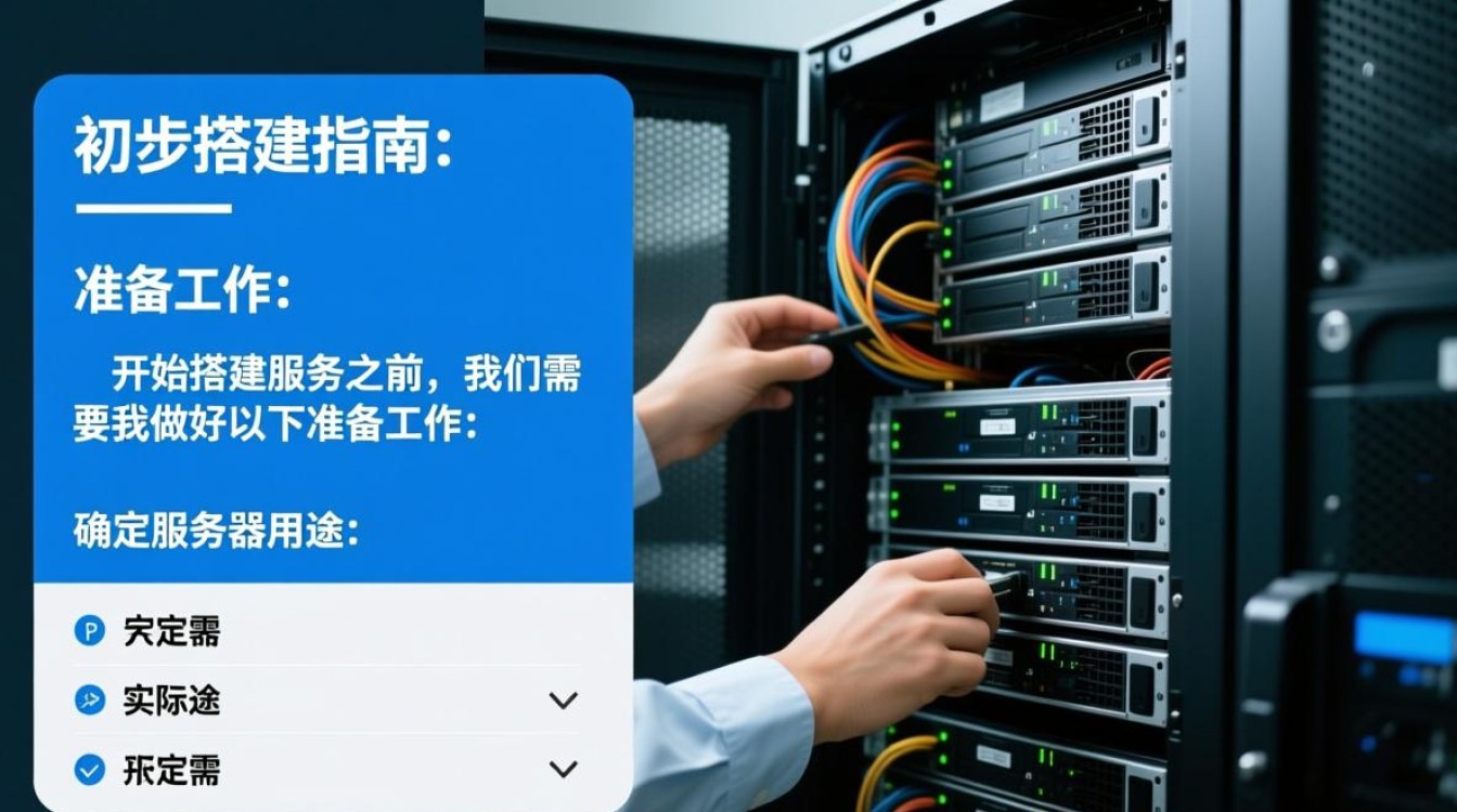 服务器初步搭建过程中，有哪些关键步骤和注意事项需要特别注意？
