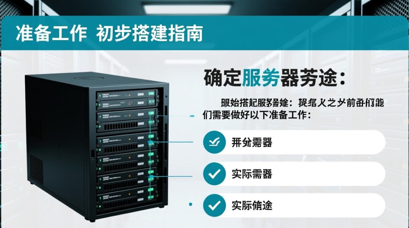服务器初步搭建过程中，有哪些关键步骤和注意事项需要特别注意？