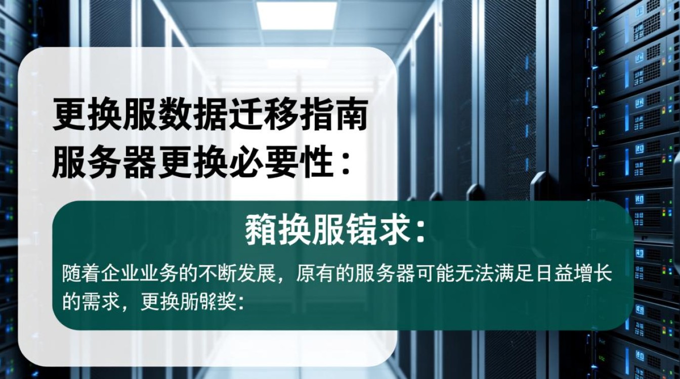 服务器更换过程中，数据迁移有哪些关键步骤和注意事项？
