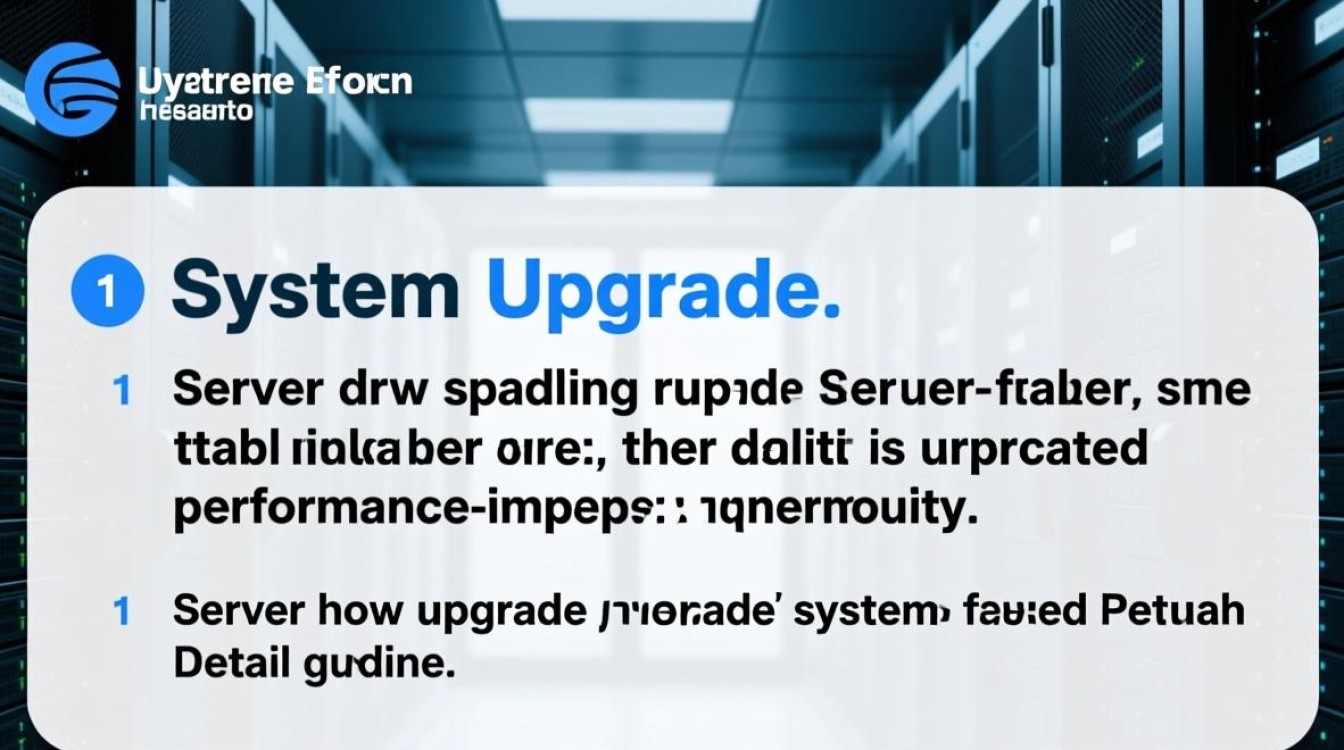 服务器系统升级过程中，有哪些关键步骤和注意事项？