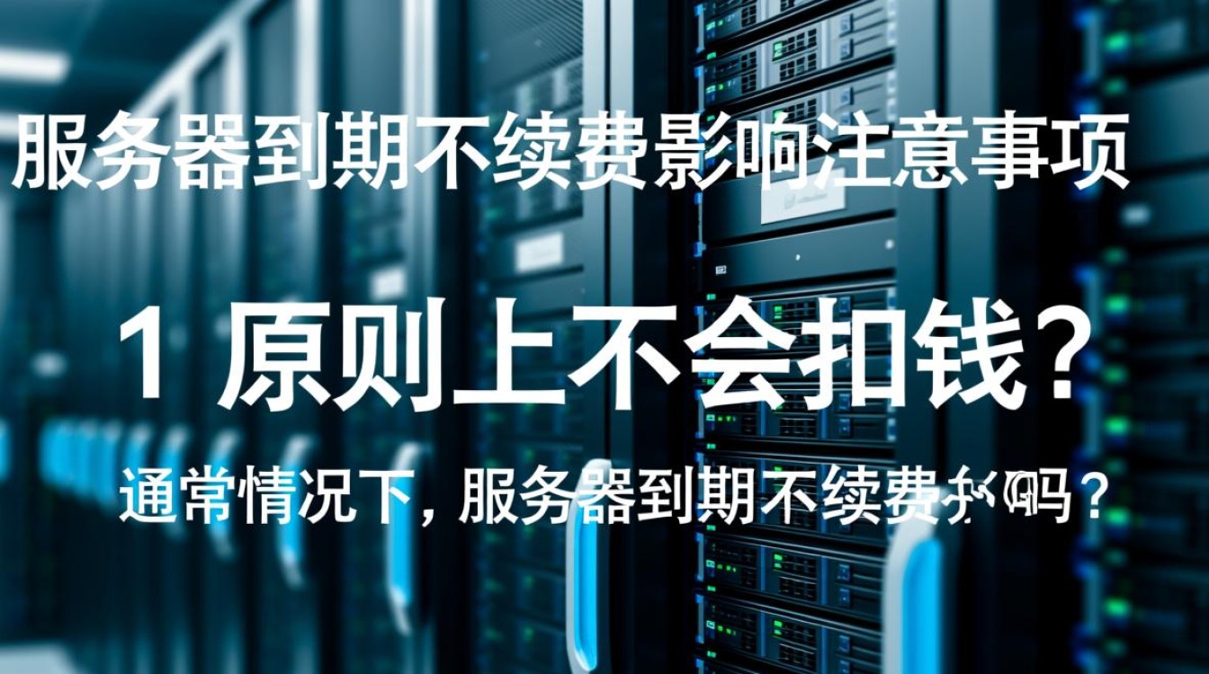 服务器到期不续费，会面临哪些费用扣除或后果？