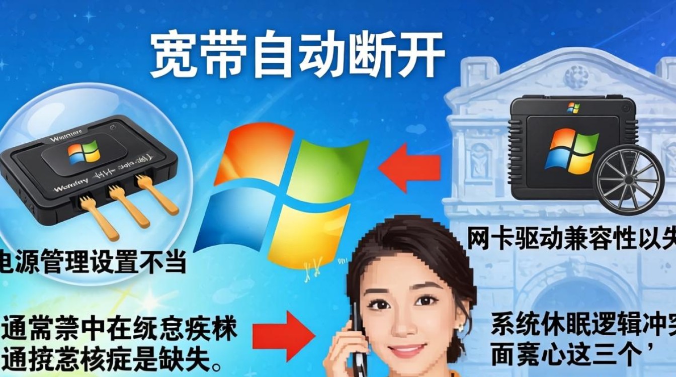 win7 宽带自动断开