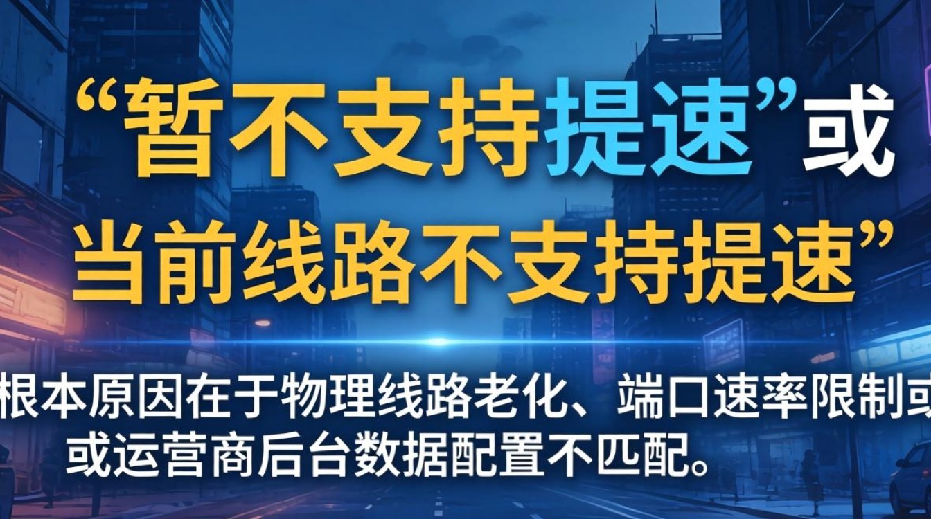 宽带暂不支持提速