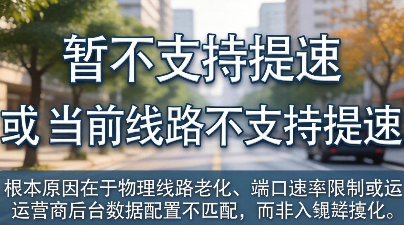 宽带暂不支持提速