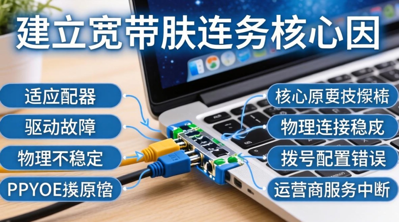 笔记本无法宽带连接