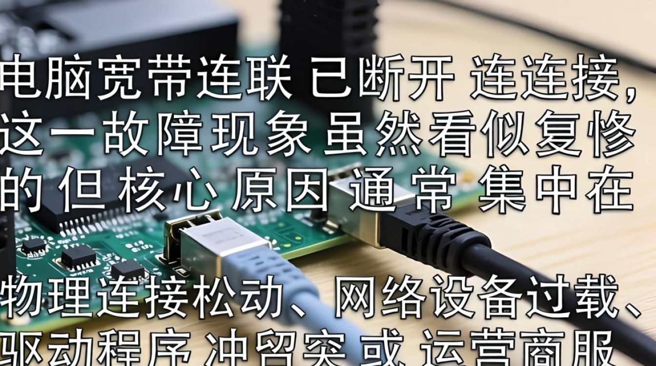 电脑宽带连接已断开连接