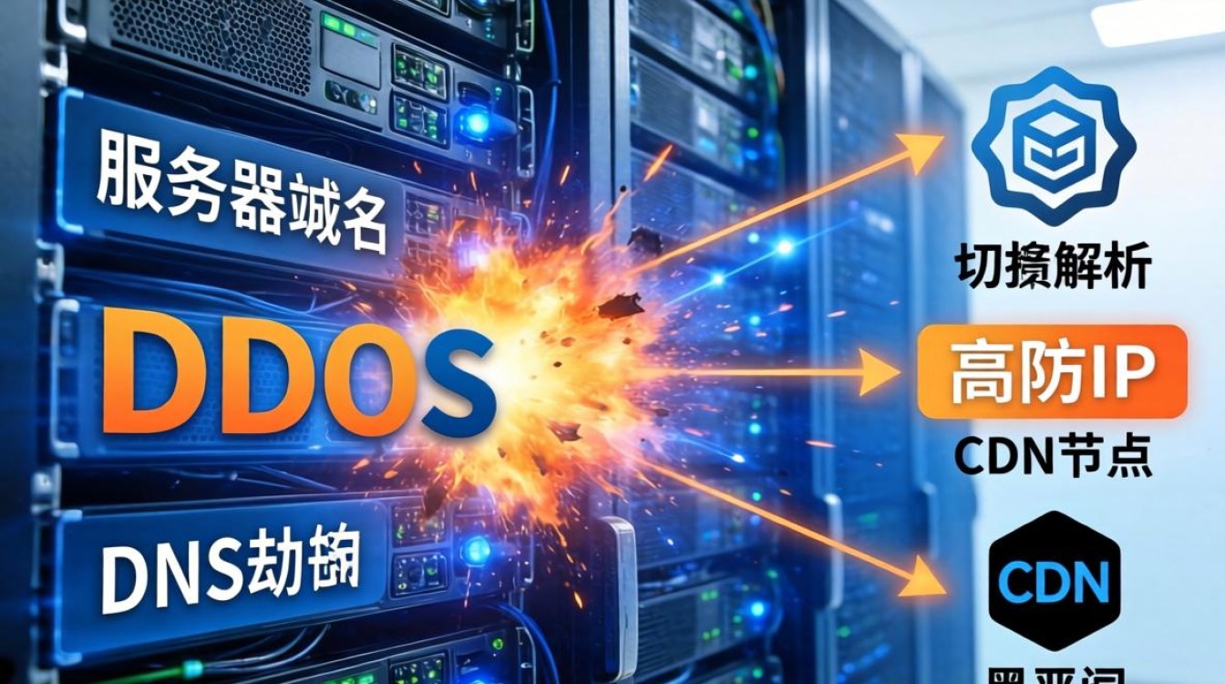 服务器域名被攻击把域名解析到