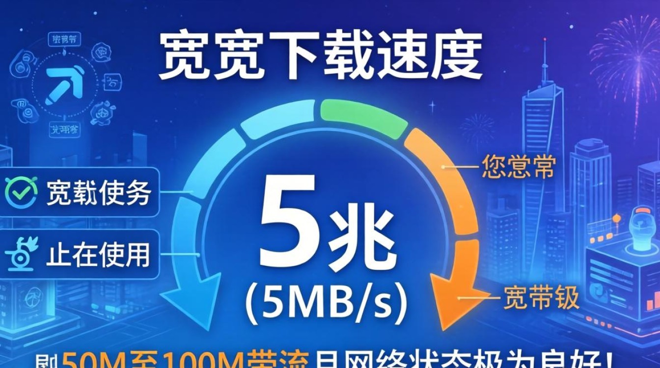 宽带下载速度5兆