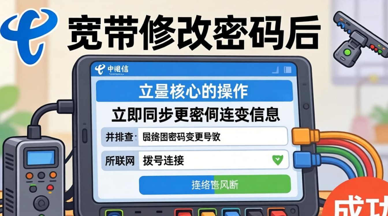电信宽带修改密码后