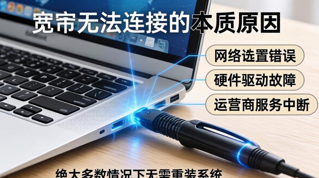 笔记本宽带无法连接