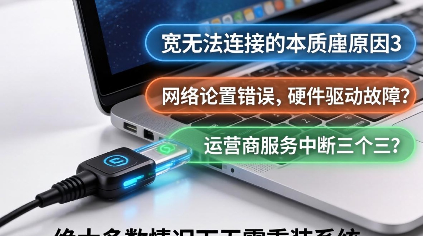 笔记本宽带无法连接