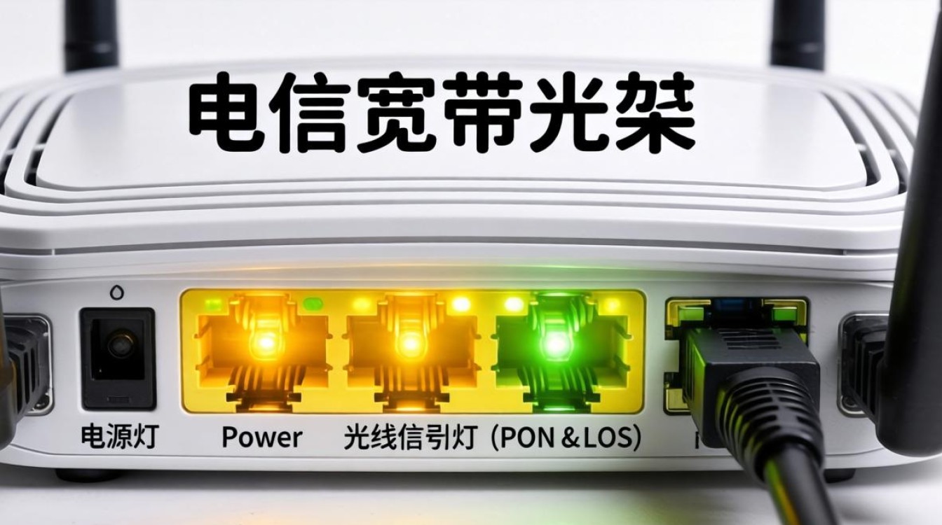 电信宽带几个灯亮