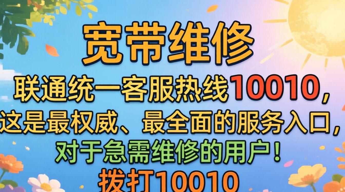 联通宽带维修电话多少