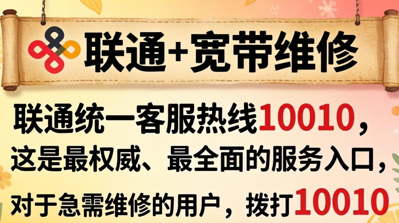 联通宽带维修电话多少