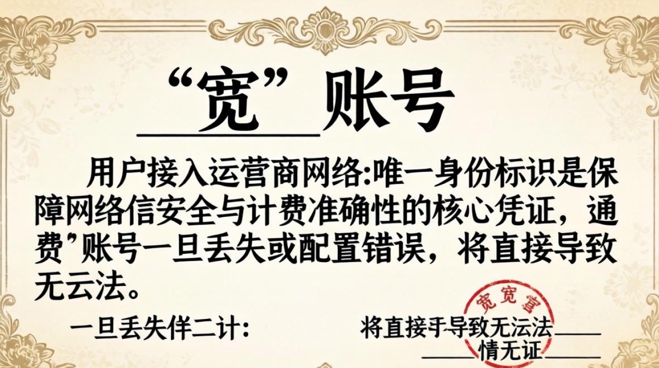 宽带账号是什么问题